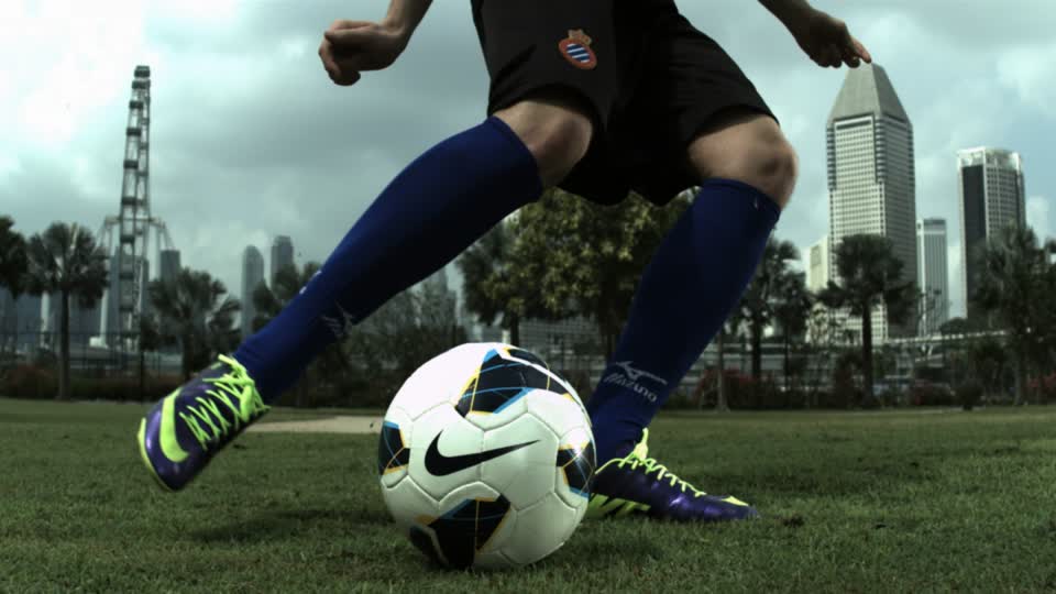 Shoe Kicking Soccer Ball Logo - Football Player / Shooting / High Speed | HD Stock Video 998-538-544 ...