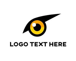 Flying Bird with Yellow Circle Logo - Fly Logos. Best Fly Logo Maker