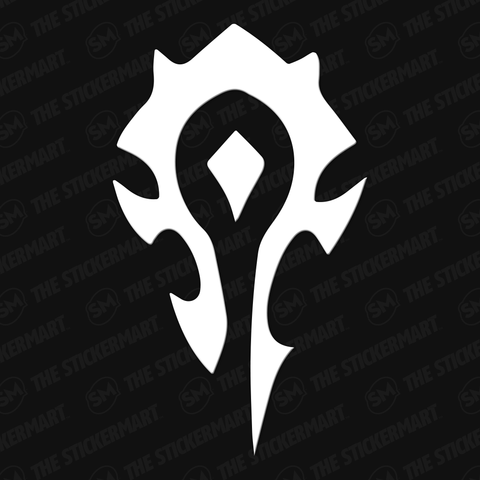 World of Warcraft Horde Logo - World of Warcraft Horde Faction Symbol Vinyl Decal – The Stickermart
