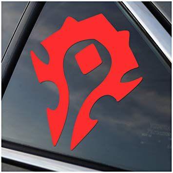 World of Warcraft Horde Logo - World of Warcraft Horde Logo WOW Car Decal Sticker cars