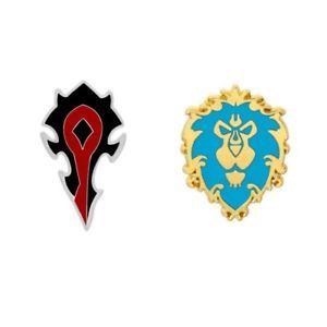 World of Warcraft Horde Logo - Blizzard Game WoW World of Warcraft Alliance Horde Logo Enamel Badge ...