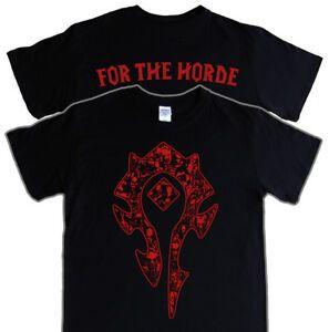 World of Warcraft Horde Logo - HORDE LOGO (For The Horde) T Shirt S World Of Warcraft Wow Orc