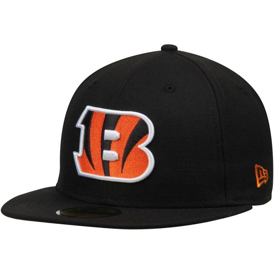 Black and Orange B Logo - Men's New Era Black Cincinnati Bengals B Logo Omaha 59FIFTY Fitted Hat