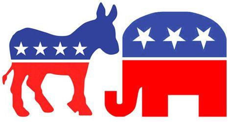 Two Elephant Logo - Political Animals: Republican Elephants and Democratic Donkeys ...