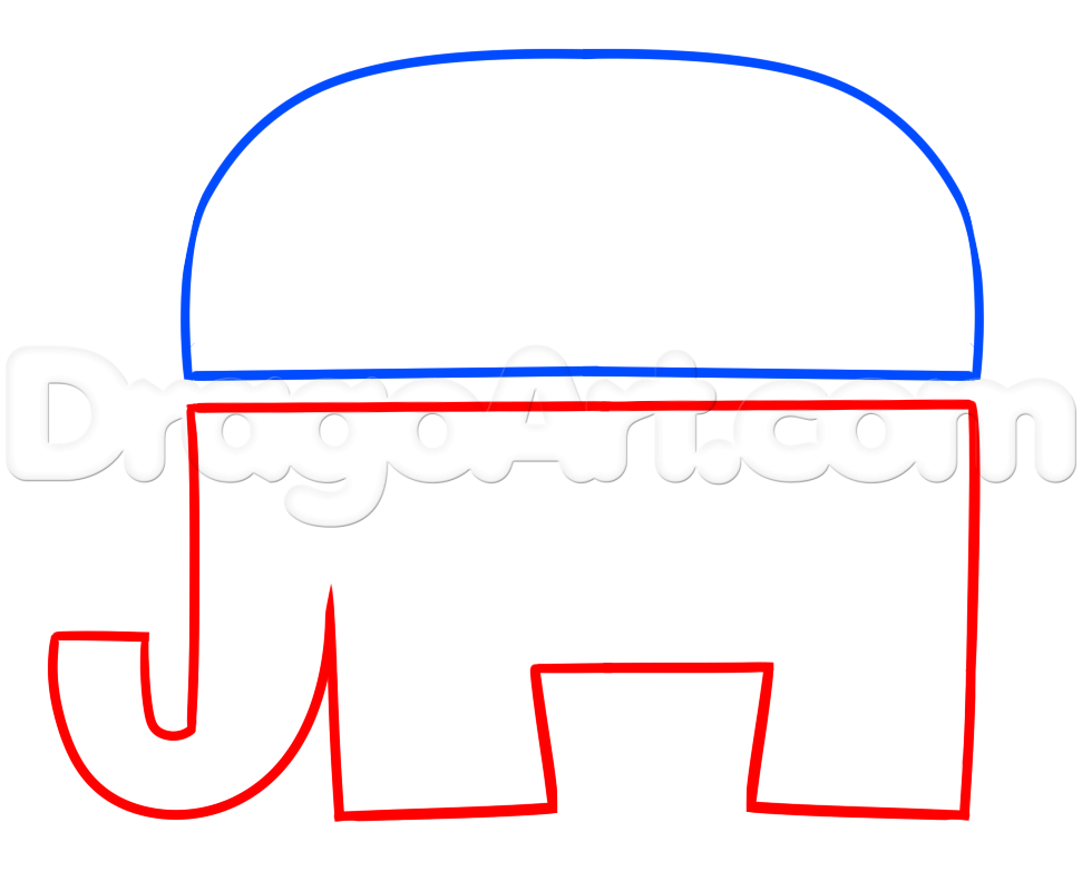 Republican Elephant Logo - How to Draw the Republican Logo, Step by Step, Symbols, Pop Culture ...