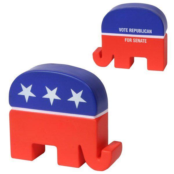 Republican Elephant Logo - Republican Elephant Stress Ball with Custom Logo | InkHead.com