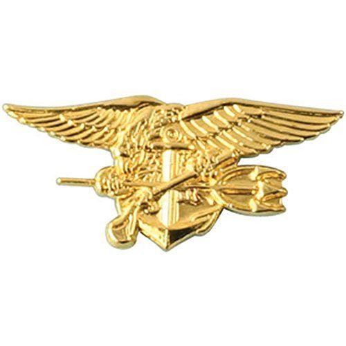 Navy Trident Logo - Amazon.com: U.S. Navy Special Warfare Seal Trident 1 1/8