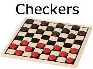 Checkers Game Logo - Play Checkers Game
