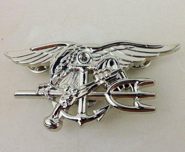 Seal Trident Logo - United States Navy SEALs Badge insignia SEAL Trident Badge Pin ...
