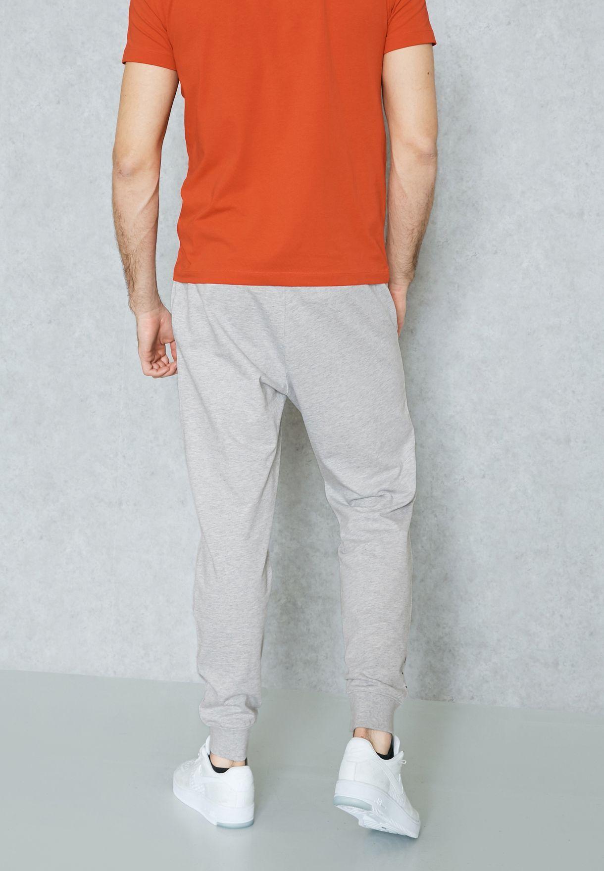 Grey with Lines Logo - Shop Ea7 Emporio Armani grey 7 Lines Logo Sweatpants PJ05Z-3YPP67 ...