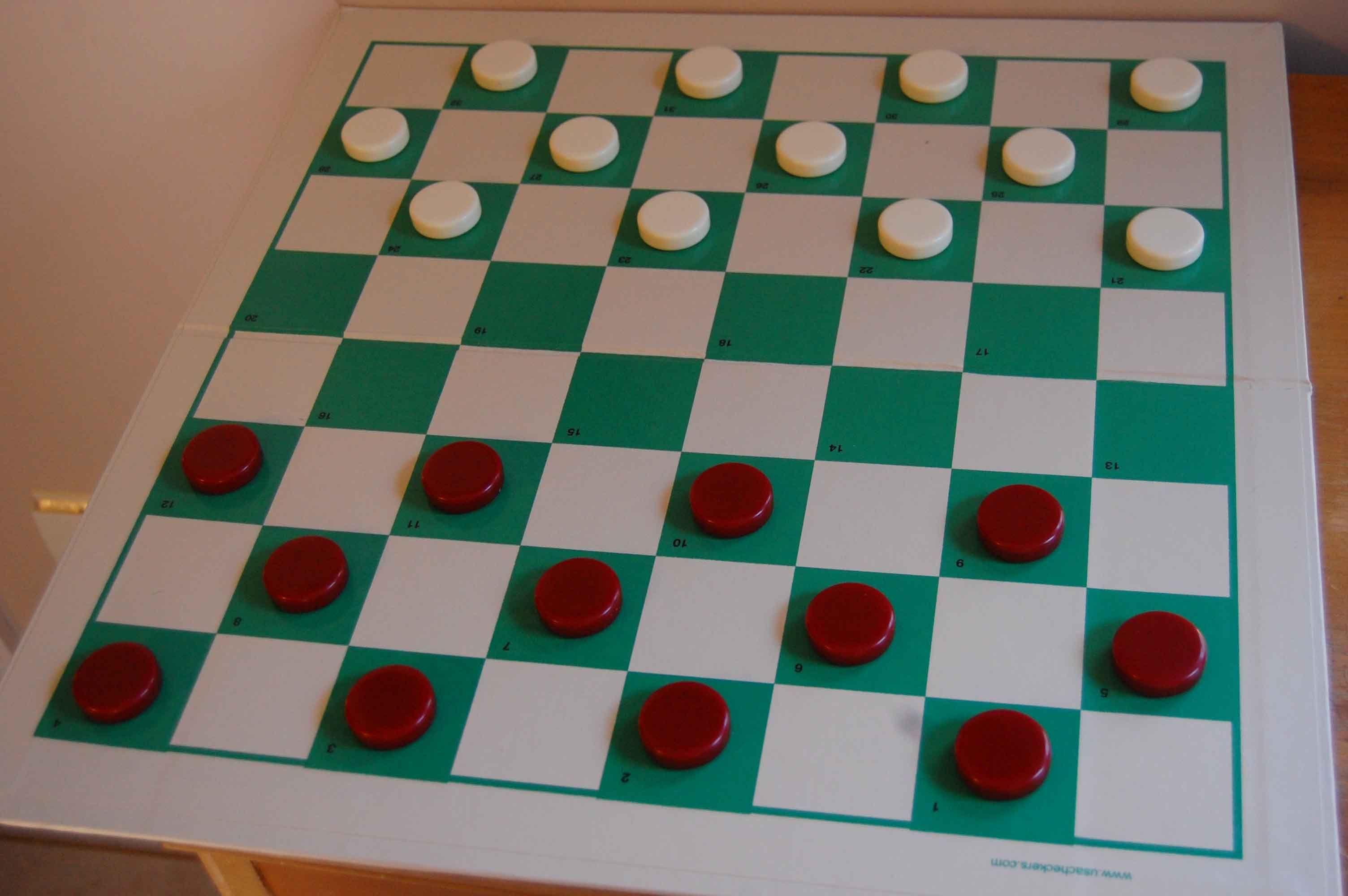 Checkers Game Logo - Draughts