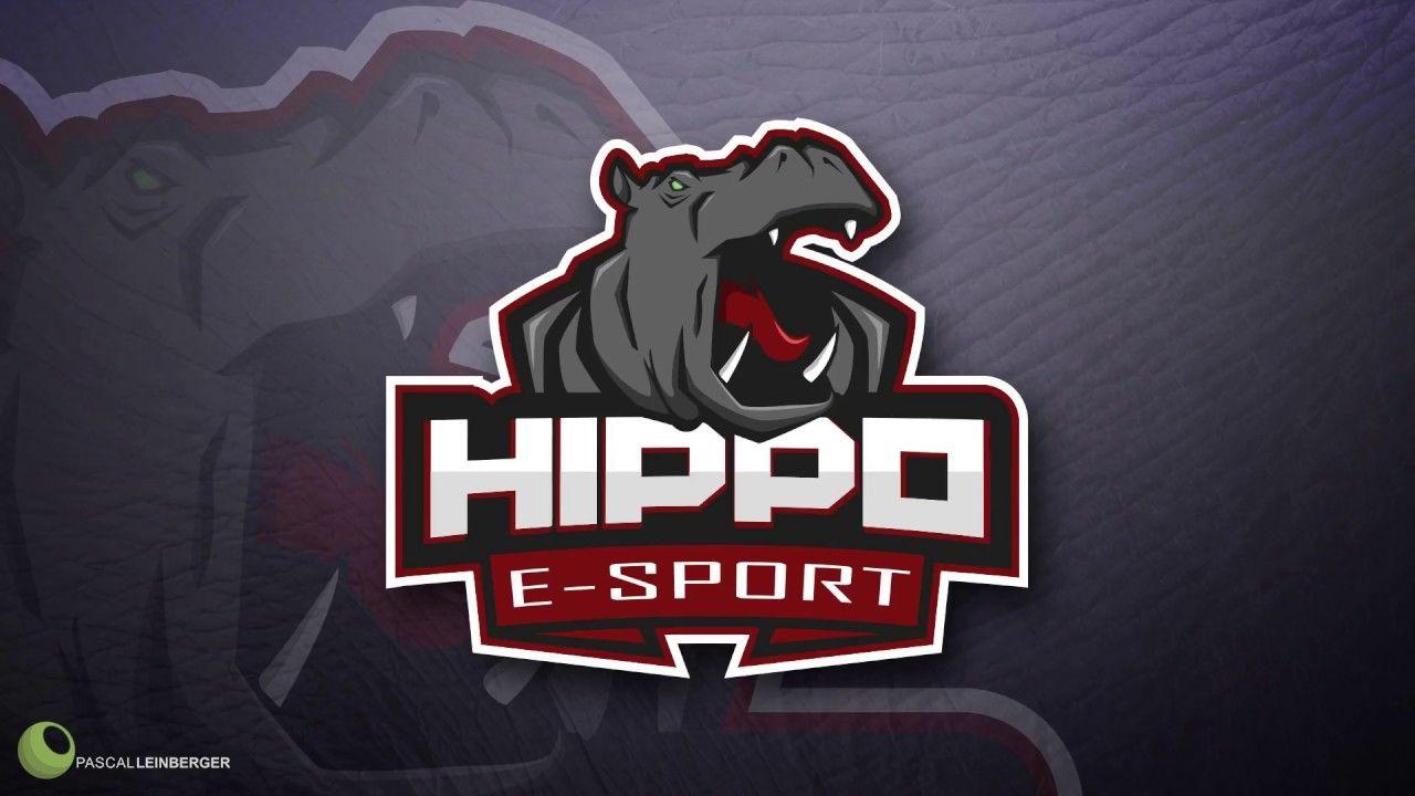 Hippo Sports Logo - Hippo eSports Logo Speedart - YouTube