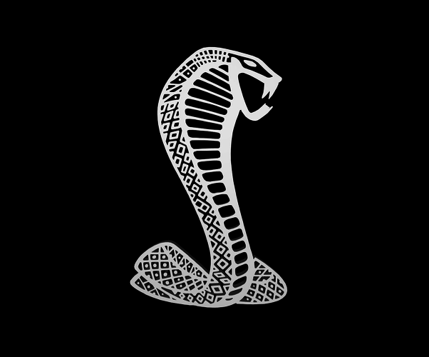 Super Snake Logo - 3D model Shelby super snake