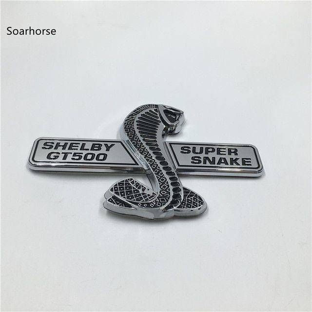 GT500 Logo - US $8.09 10% OFF|Soarhorse For Ford Mustang Shelby GT500 Super Snake Cobra  Wall Plaque Emblem Badge Wings Sticker-in Car Stickers from Automobiles &  ...