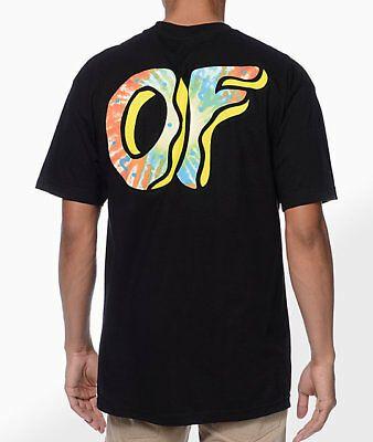OFWGKTA Cross Logo - ODD FUTURE OFWGKTA OF TIE DYE DONUT Logo T Shirt Black $14.95