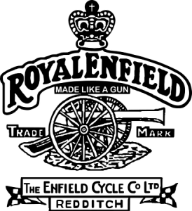 Motorcycle Black and White Brand Logo - Royal Enfield