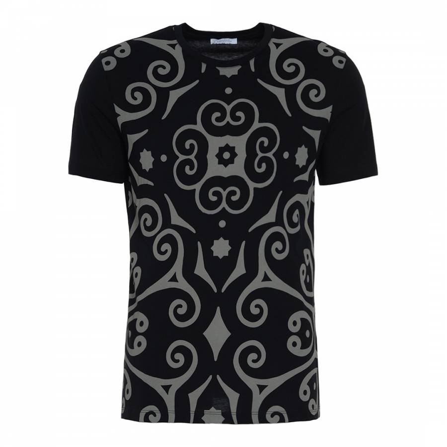 Black Swirl Logo - Black Swirl Versace Logo T-Shirt - BrandAlley