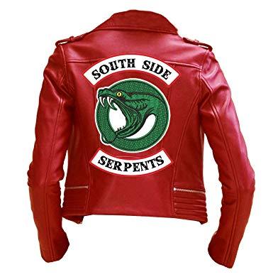 Red Jacket Logo - Southside Serpents Jacket Riverdale Madelaine Petsch Cheryl Blossom ...
