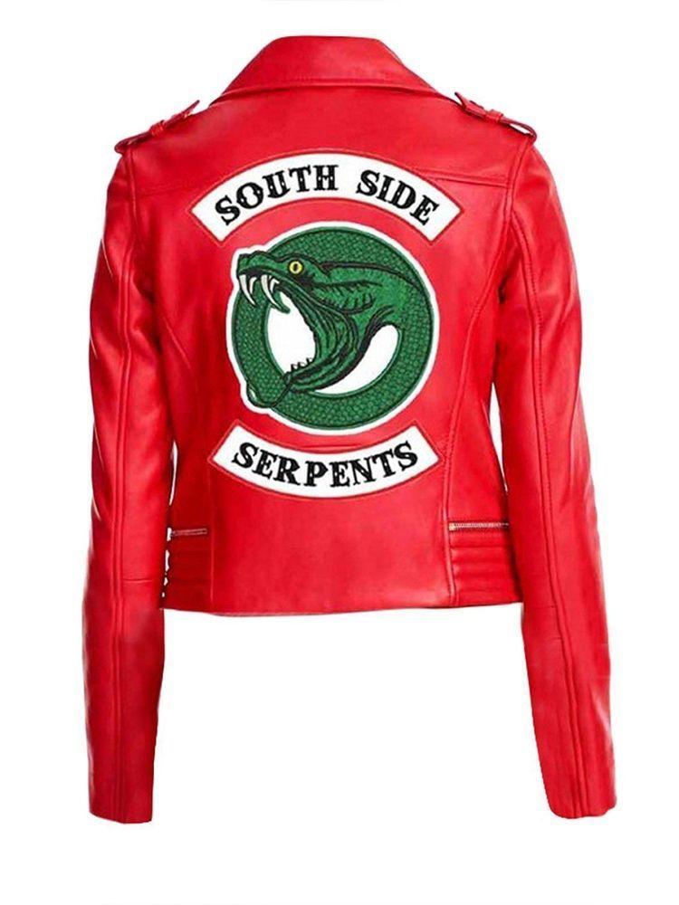 Red Jacket Logo - Riverdale Southside Serpents Madelaine Petsch Cheryl Blossom Women ...