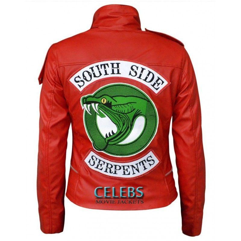 Red Jacket Logo - Cheryl Blossom Riverdale Southside Serpents Red Jacket - Celebs ...