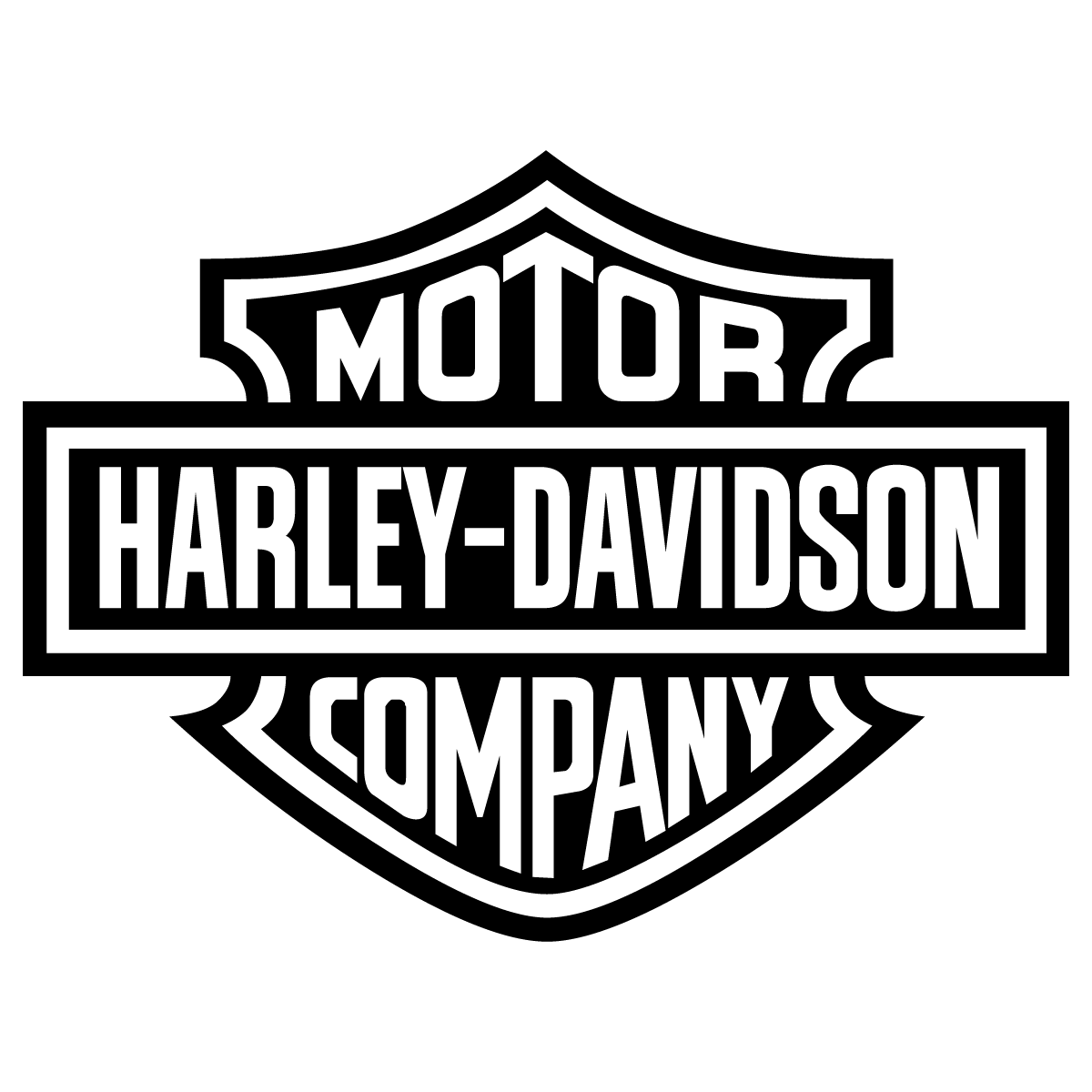 Harley Davidson Football Logo - Harley Davidson Motor Cycles Logo Vector Black Transparent. Free