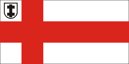 Slanted Square in White Red Cross Logo - Belarus - Political Parties and Related Flags