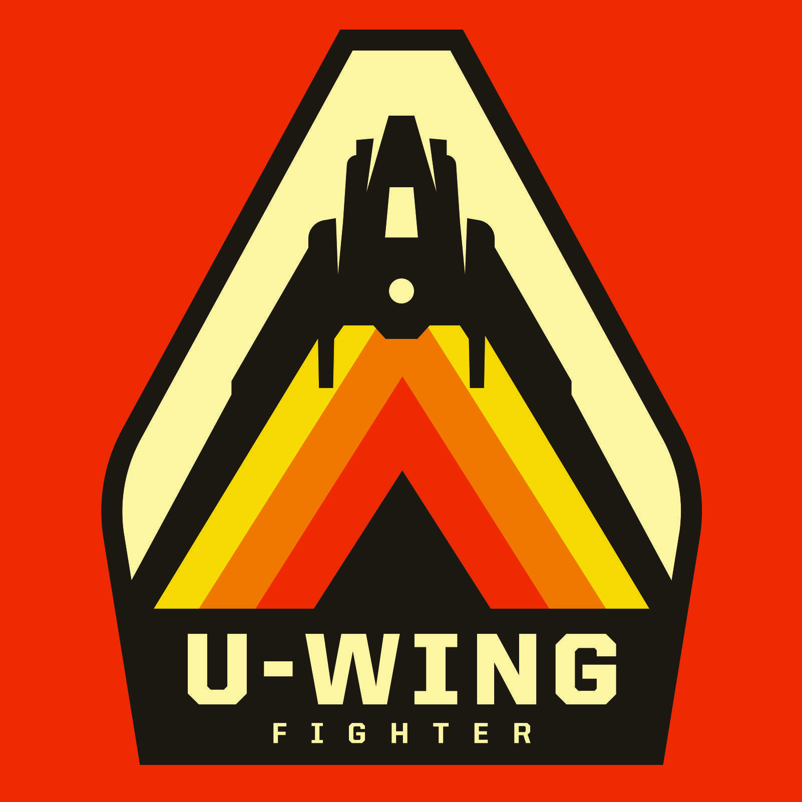U Wing Logo - Star Wars Rogue one art. U-Wing in a retro design from Rogue One. Re ...