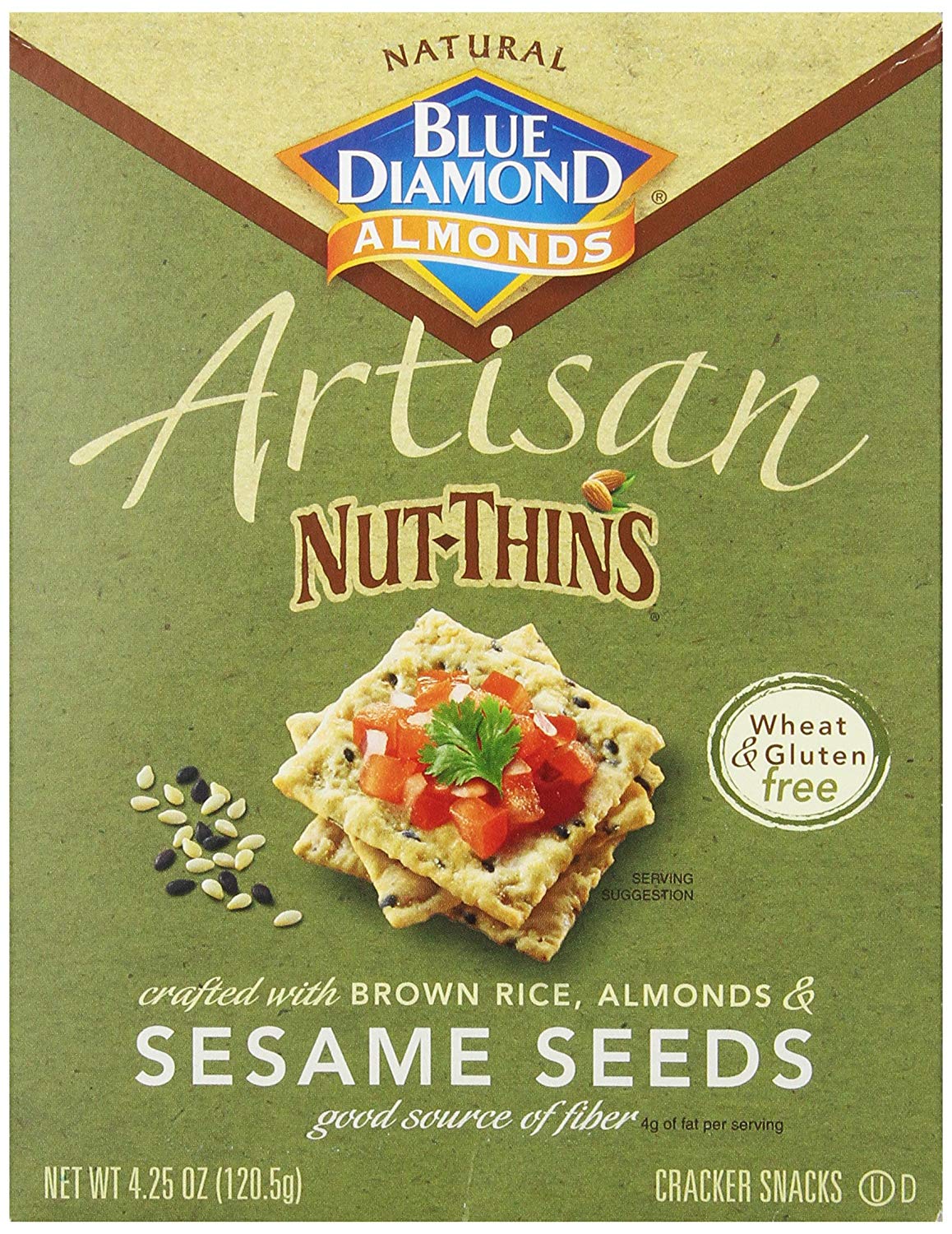 Blue Diamond Almonds Logo - Blue Diamond Almonds Artisan Nut Thins Cracker Crisps