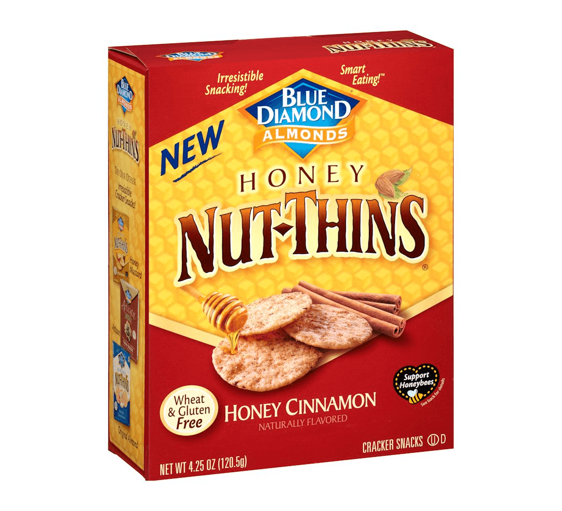 Blue Diamond Almonds Logo - Blue Diamond Honey Cinnamon Nut Thins Almond Nut & Rice Crackers