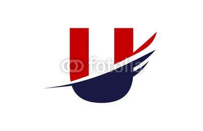 U Wing Logo - U wing swoosh letter logo. Buy Photo