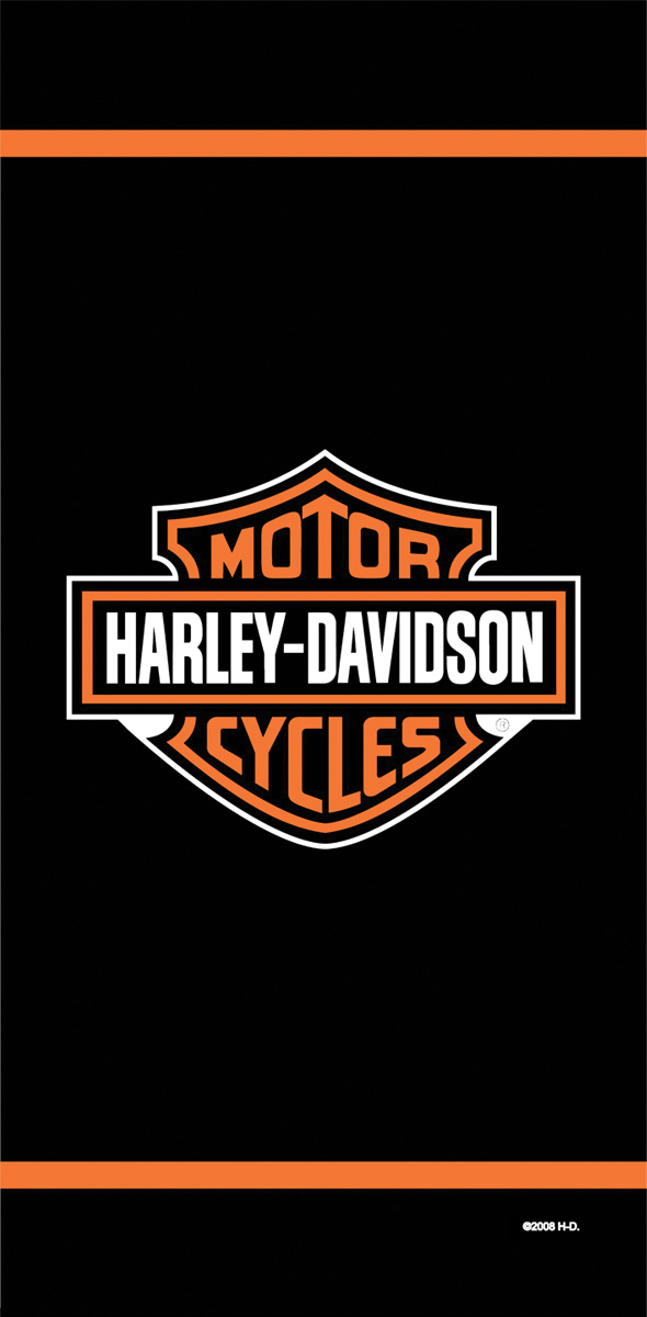 Harley Davidson Football Logo - Harley Davidson Logo & Stripe Towel - Eagles Beachwear