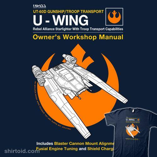U Wing Logo - U-Wing Manual | Shirtoid