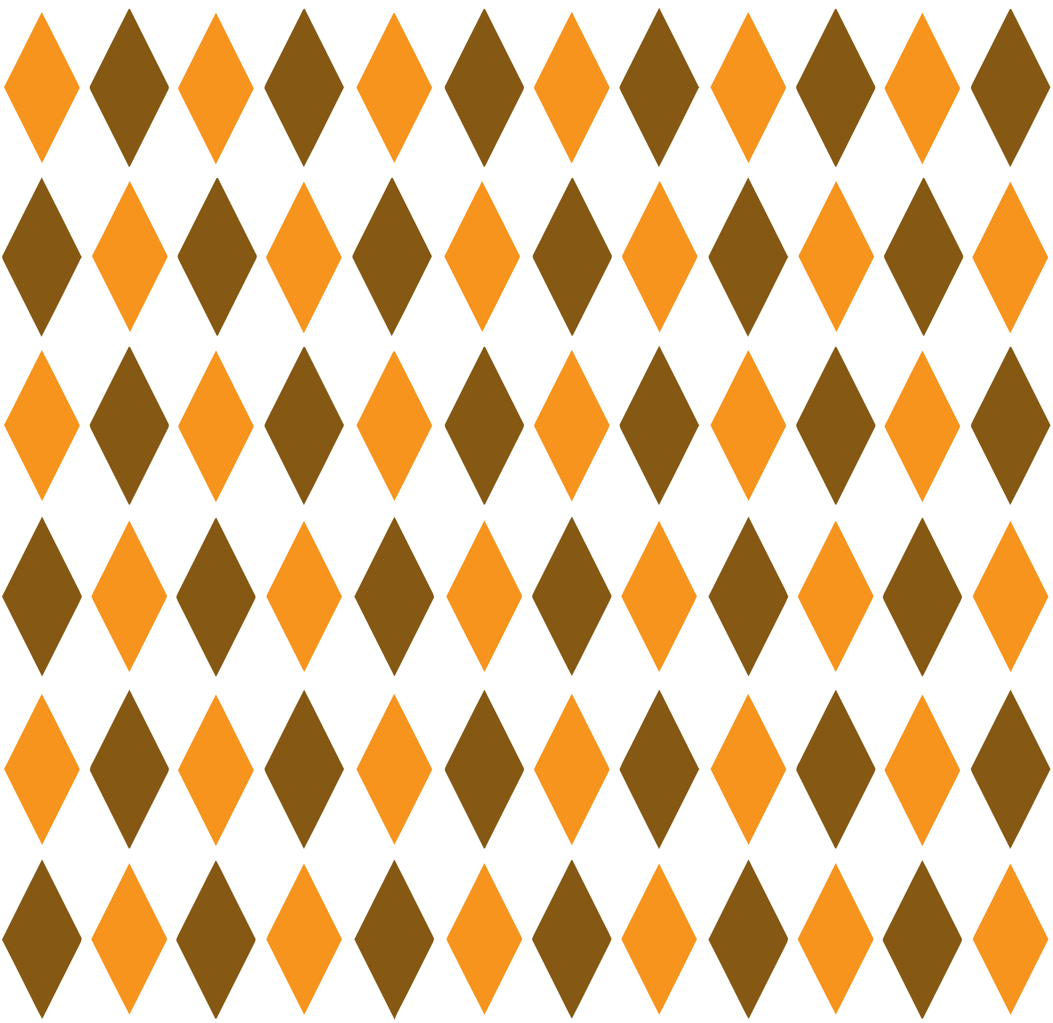 Retro Diamond Shape Logo - Clipart - Brown & Orange Retro Diamond Pattern 1