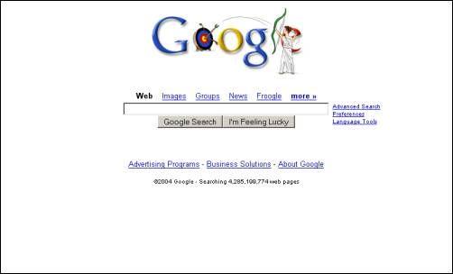 Original Google Homepage Logo - Google.com 1997-2011