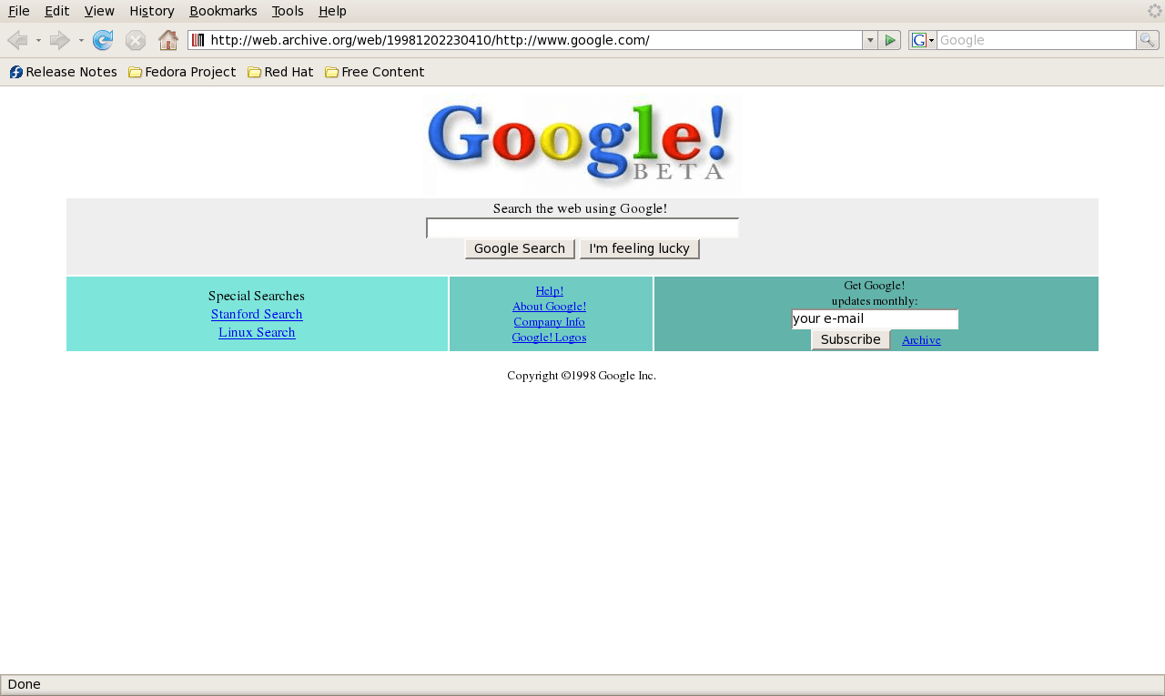 Original Google Homepage Logo - The Birth of Google: The Search Engine That Revolutionized The Web