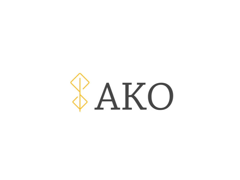 Ako Logo - Ako for a finance investment company