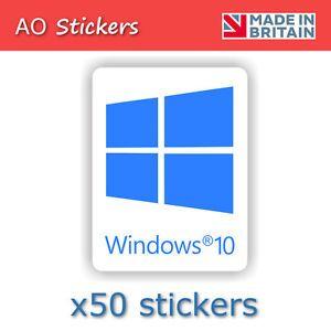 Blue X Logo - 50 x windows 10 BLUE logo vinyl label sticker badge for laptop PC | eBay