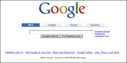 Original Google Homepage Logo - Even More New Google Domains | Greenpeace Marking GE Maize | Top ...