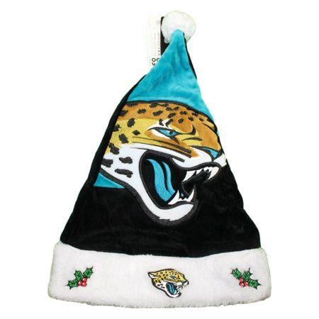 Jacksonville Jaguars 2018 Logo - Jacksonville Jaguars 2018 NFL Basic Logo Plush Christmas Santa Hat