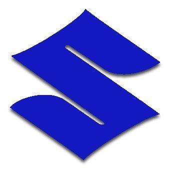 Blue X Logo - Suzuki Logo Stickers/Decals Blue 2
