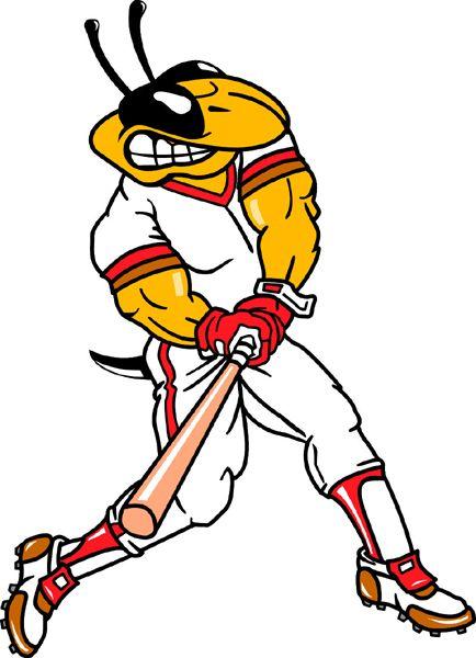 Yellow Jacket Sports Logo - SignSpecialist.com – Mascots Decals - Yellow Jacket baseball mascot ...