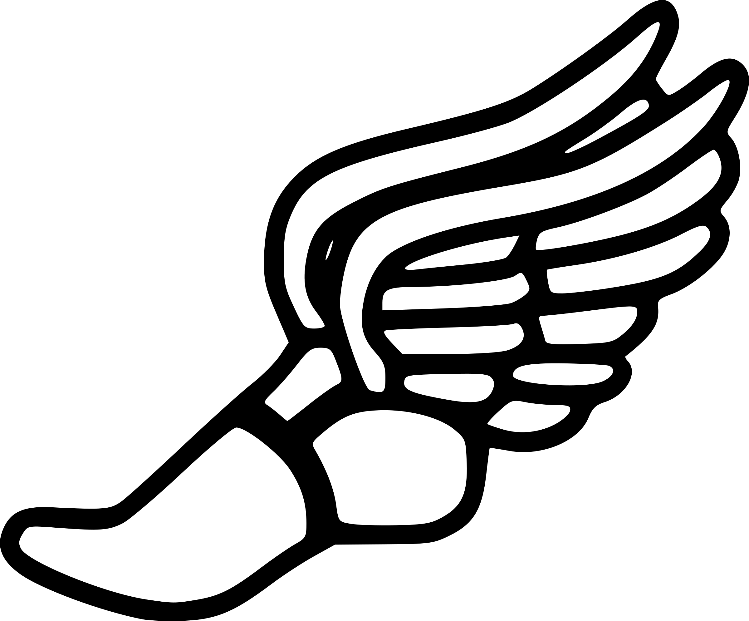 Wingfoot Logo - Clipart - Winged foot