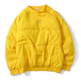 Yellow Jacket Sports Logo - BLEECKER: FILA Fila PULLOVER DOWN down jacket YELLOW yellow men man