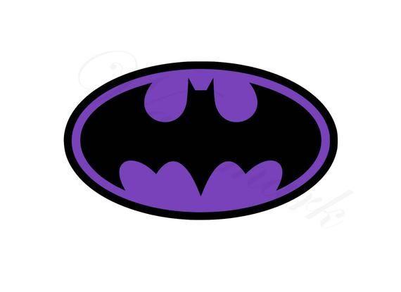Purple Superhero Logo - Purple Bat Logo SVG and Studio 3 Cut File Cutouts Files Logo | Etsy