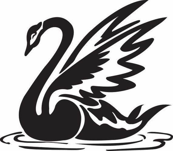 White Swan Company Logo - Swan Bird Lake Animal Cute Elegant Company Logo .SVG .EPS .PNG