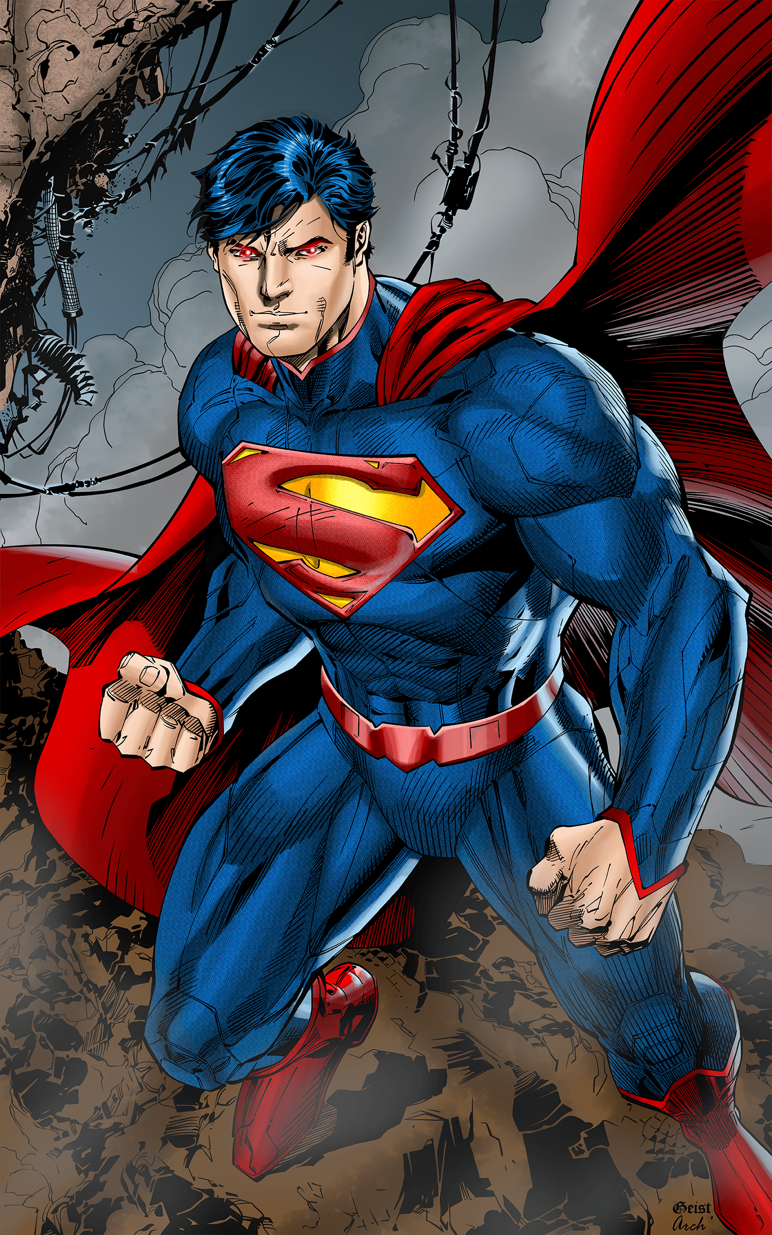Man of Steel J Logo - Man Of Steel II By J Skipper. Superman!!. Superman, Comics, DC Comics