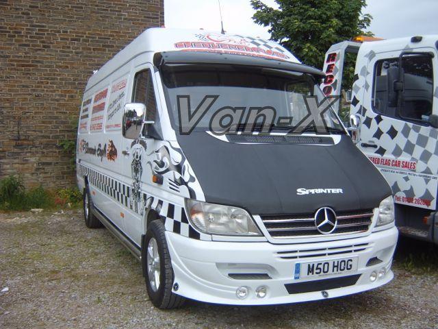 Sprinter Logo - Van-X | Bonnet Bra / Cover Silver Sprinter Logo for Mercedes ...