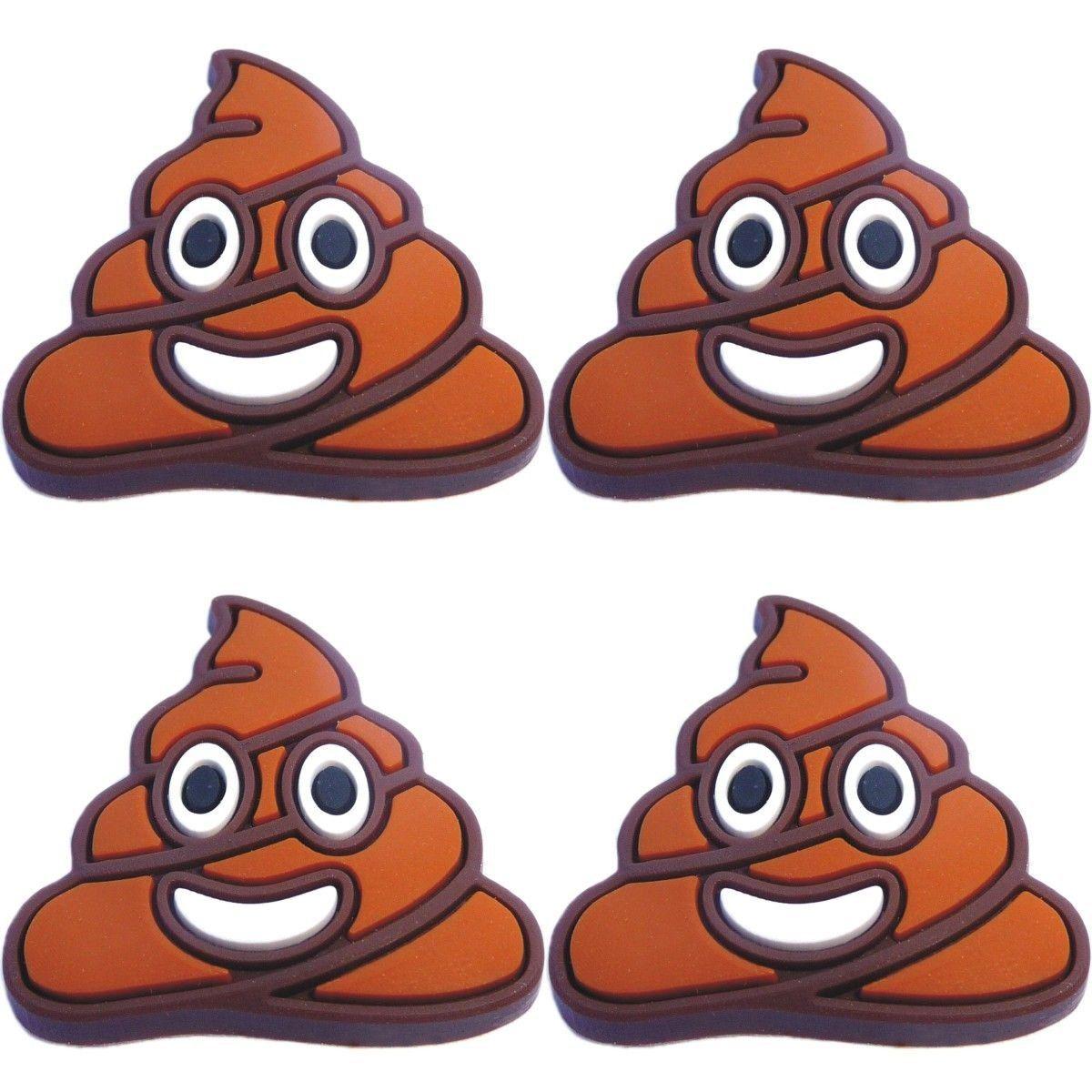 Poop Emoji Logo - Amazon.com: Four (4) of Poop Emoji Rubber Charms for Wristbands and ...