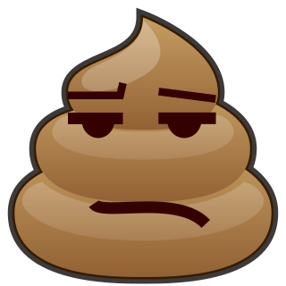 Poop Emoji Logo - frowning(poop) | emojidex - custom emoji service and apps
