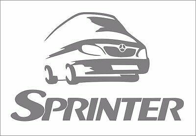 Sprinter Logo - VINYL STICKER SPRINTER logo Mercedes-Benz cargo sport 19x12cm decal ...
